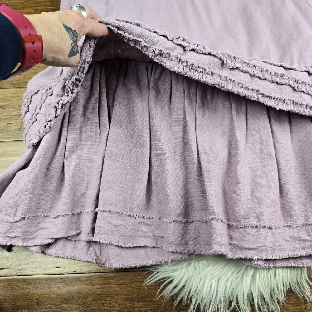Apu A People United Mauve Sleeveless Boho Shabby Chic Maxi Dress Large - Picture 10 of 16